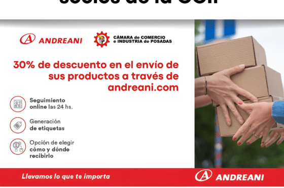 Optimiza tus envíos con Andreani: Beneficio exclusivo para socios de la CCIP