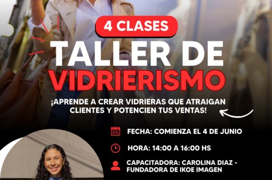 Te esperamos en el Taller de Vidrieras y Visual Merchandising para comerciantes