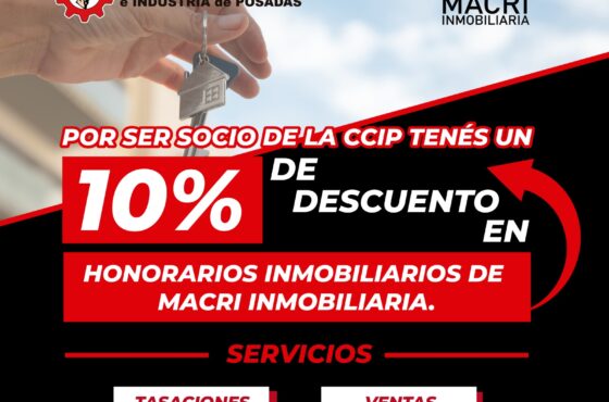 Descuento en servicios inmobiliarios con Macri Inmobiliaria