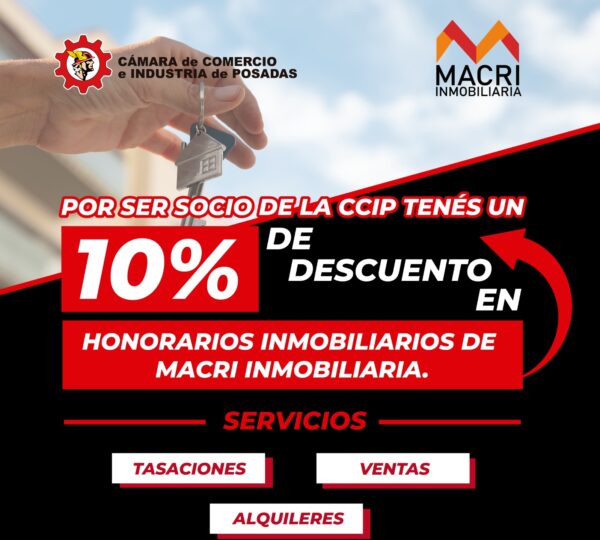 Descuento en servicios inmobiliarios con Macri Inmobiliaria