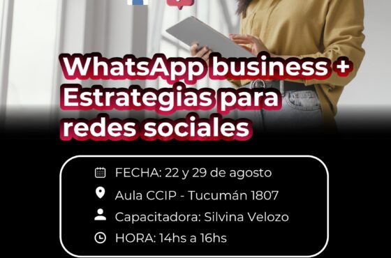 Te invitamos al curso de WHATSAPP BUSINESS + REDES SOCIALES