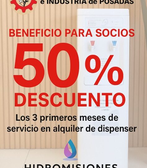 Hidromisiones – Descuento exclusivo para socios de la CCIP