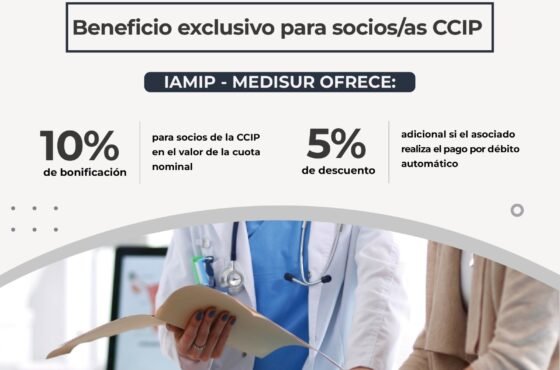 📢 Beneficio exclusivo para socios/as CCIP