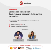 Flyer de la capacitación Comunicar para liderar: Las claves para un liderazgo asertivo – CCIP