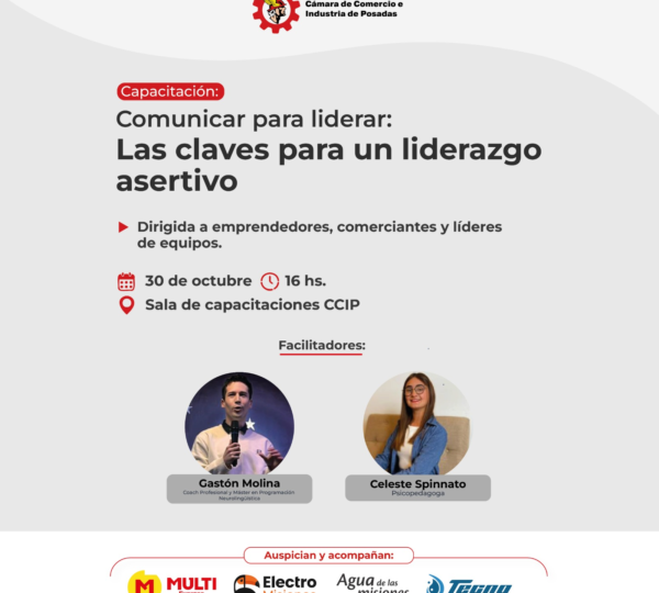 Flyer de la capacitación Comunicar para liderar: Las claves para un liderazgo asertivo – CCIP